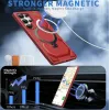 Phonesta IronLock Back Cover hoesje met ring en MagSafe voor Samsung Galaxy S25 Ultra - Rood 2