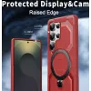 Phonesta IronLock Back Cover hoesje met ring en MagSafe voor Samsung Galaxy S25 Ultra - Rood 4