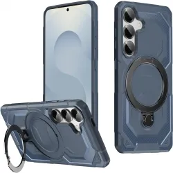 Phonesta IronLock Back Cover hoesje met ring en MagSafe voor Samsung Galaxy S25/S24 - Blauw