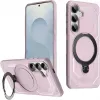 Phonesta IronLock Back Cover hoesje met ring en MagSafe voor Samsung Galaxy S25/S24 - Roze