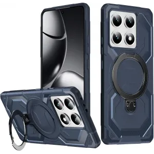Phonesta IronLock Back Cover hoesje met ring en MagSafe voor Xiaomi 14T - Blauw