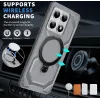 Phonesta IronLock Back Cover hoesje met ring en MagSafe voor Xiaomi 14T - Grijs 2