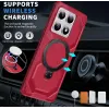 Phonesta IronLock Back Cover hoesje met ring en MagSafe voor Xiaomi 14T - Rood 2
