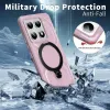 Phonesta IronLock Back Cover hoesje met ring en MagSafe voor Xiaomi 14T - Roze 3