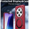 Phonesta IronLock Back Cover hoesje met ring en MagSafe voor Xiaomi Redmi 14C / Xiaomi Poco C75 - Rood 4