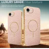 Phonesta Luxury Carbon Fiber Back Cover hoesje met MagSafe voor Apple iPhone 17e/16e - Roze 4