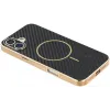 Phonesta Luxury Carbon Fiber Back Cover hoesje met MagSafe voor Apple iPhone 17 - Zwart 3