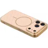 Phonesta Luxury Carbon Fiber Back Cover hoesje met MagSafe voor Apple iPhone 17 Pro - Roze 4