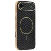 Phonesta Luxury Carbon Fiber Back Cover hoesje met MagSafe voor Apple iPhone Air - Zwart 0