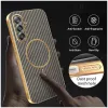 Phonesta Luxury Carbon Fiber Back Cover hoesje met MagSafe voor Samsung Galaxy A17/A26 - Bruin 6