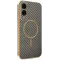Phonesta Luxury Carbon Fiber Back Cover hoesje met MagSafe voor Samsung Galaxy S25 Edge - Bruin