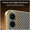 Phonesta Luxury Carbon Fiber Back Cover hoesje met MagSafe voor Samsung Galaxy S25 Edge - Bruin 7