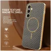 Phonesta Luxury Carbon Fiber Back Cover hoesje met MagSafe voor Samsung Galaxy S25 FE - Bruin 1