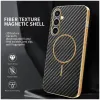 Phonesta Luxury Carbon Fiber Back Cover hoesje met MagSafe voor Samsung Galaxy S25 FE - Zwart 1