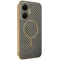 Phonesta Luxury Carbon Fiber Back Cover hoesje met MagSafe voor Xiaomi Poco F7 - Bruin