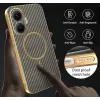 Phonesta Luxury Carbon Fiber Back Cover hoesje met MagSafe voor Xiaomi Poco F7 - Bruin 7