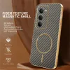 Phonesta Luxury Carbon Fiber Back Cover hoesje met MagSafe voor Xiaomi Redmi 15 - Bruin 2