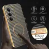 Phonesta Luxury Carbon Fiber Back Cover hoesje met MagSafe voor Xiaomi Redmi 15 - Bruin 6