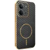 Phonesta Luxury Carbon Fiber Back Cover hoesje met MagSafe voor Xiaomi Redmi 15C / Xiaomi Poco C85 - Zwart 0