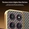Phonesta Luxury Carbon Fiber Back Cover hoesje met MagSafe voor Motorola Edge 60 Pro - Bruin 5