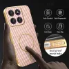 Phonesta Luxury Carbon Fiber Back Cover hoesje met MagSafe voor Motorola Edge 60 Pro - Roze 6