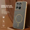 Phonesta Luxury Carbon Fiber Back Cover hoesje met MagSafe voor Motorola Edge 60 / Edge 60 Fusion - Bruin 2