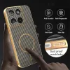 Phonesta Luxury Carbon Fiber Back Cover hoesje met MagSafe voor Motorola Edge 60 / Edge 60 Fusion - Bruin 6
