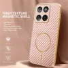 Phonesta Luxury Carbon Fiber Back Cover hoesje met MagSafe voor Motorola Edge 60 / Edge 60 Fusion - Roze 2
