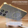 Phonesta Luxury Carbon Fiber Back Cover hoesje met MagSafe voor Motorola Moto G56 - Bruin 1