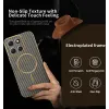Phonesta Luxury Carbon Fiber Back Cover hoesje met MagSafe voor Motorola Moto G86 - Bruin 2