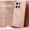 Phonesta Luxury Carbon Fiber Back Cover hoesje met MagSafe voor Motorola Moto G86 Power - Roze 1