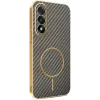 Phonesta Luxury Carbon Fiber Back Cover hoesje met MagSafe voor OnePlus Nord 5 - Bruin 0