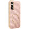 Phonesta Luxury Carbon Fiber Back Cover hoesje met MagSafe voor OnePlus Nord 5 - Roze