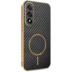 Phonesta Luxury Carbon Fiber Back Cover hoesje met MagSafe voor OnePlus Nord 5 - Zwart