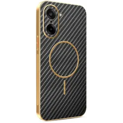 Phonesta Luxury Carbon Fiber Back Cover hoesje met MagSafe voor OnePlus Nord CE5 - Zwart