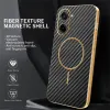 Phonesta Luxury Carbon Fiber Back Cover hoesje met MagSafe voor OnePlus Nord CE5 - Zwart 2