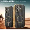 Phonesta Luxury Carbon Fiber Back Cover hoesje met MagSafe voor Oppo A5 Pro - Zwart 3