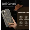 Phonesta Luxury Carbon Fiber Back Cover hoesje met MagSafe voor Oppo A5/A5m - Bruin 2