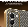 Phonesta Luxury Carbon Fiber Back Cover hoesje met MagSafe voor Oppo A5/A5m - Bruin 4