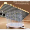 Phonesta Luxury Carbon Fiber Back Cover hoesje met MagSafe voor Oppo A5/A5m - Bruin 5