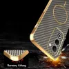 Phonesta Luxury Carbon Fiber Back Cover hoesje met MagSafe voor Oppo A5/A5m - Bruin 7