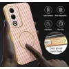 Phonesta Luxury Carbon Fiber Back Cover hoesje met MagSafe voor Oppo A5/A5m - Roze 6