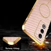 Phonesta Luxury Carbon Fiber Back Cover hoesje met MagSafe voor Oppo A5/A5m - Roze 7