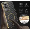 Phonesta Luxury Carbon Fiber Back Cover hoesje met MagSafe voor Oppo A5/A5m - Zwart 6