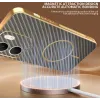 Phonesta Luxury Carbon Fiber Back Cover hoesje met MagSafe voor Oppo A5x - Bruin 5