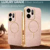 Phonesta Luxury Carbon Fiber Back Cover hoesje met MagSafe voor Oppo Reno14 - Roze 3