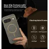 Phonesta Luxury Carbon Fiber Back Cover hoesje met MagSafe voor Google Pixel 10 - Bruin 2