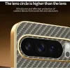 Phonesta Luxury Carbon Fiber Back Cover hoesje met MagSafe voor Google Pixel 10 Pro - Bruin 5