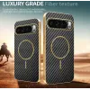 Phonesta Luxury Carbon Fiber Back Cover hoesje met MagSafe voor Google Pixel 10 Pro - Zwart 3