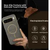 Phonesta Luxury Carbon Fiber Back Cover hoesje met MagSafe voor Google Pixel 10 Pro XL - Bruin 2